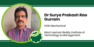 Marri Laxman Reddy Institute of Technology & Management, HOD Mechanical: Dr Surya Prakash Rao Gurram Interview